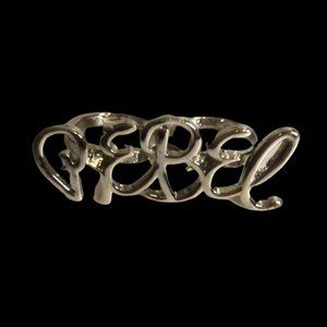 Silver Torrid Rebel Double Ring 8 and 7
